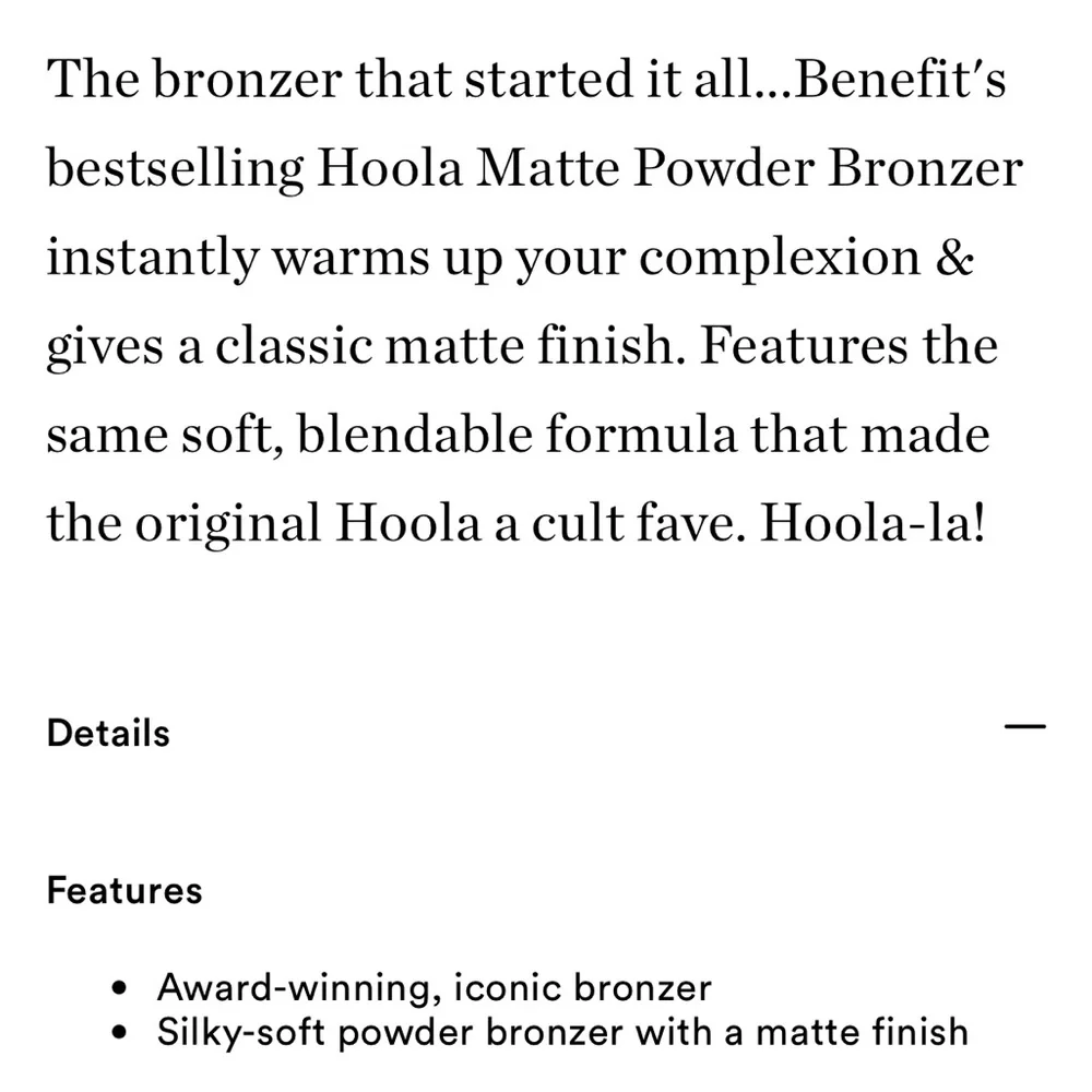 Benefit HOOLA Matte Bronzer - Picture 16 of 16